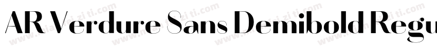AR Verdure Sans Demibold Regular字体转换
